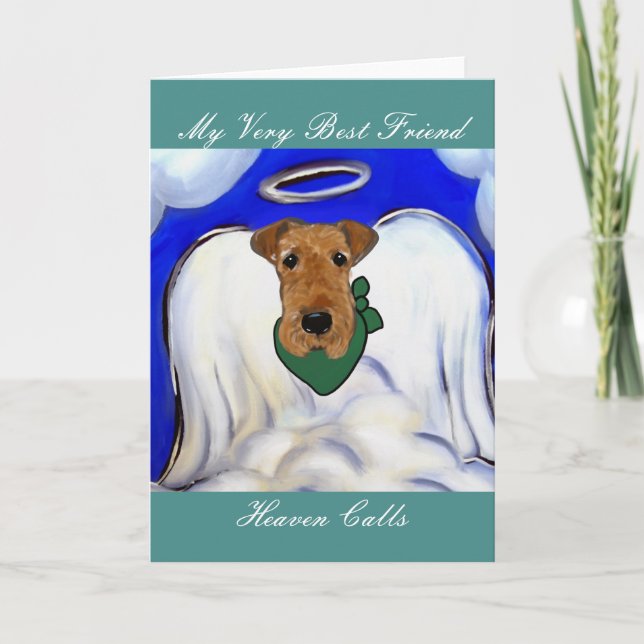 Airedale Terrier Holiday Card (Front)