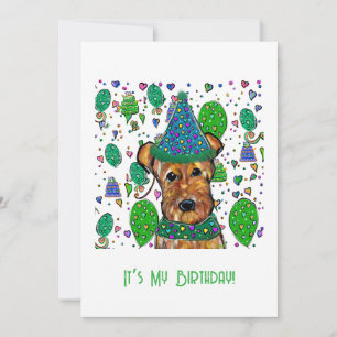 AIREDALE TERRIER INVITATION