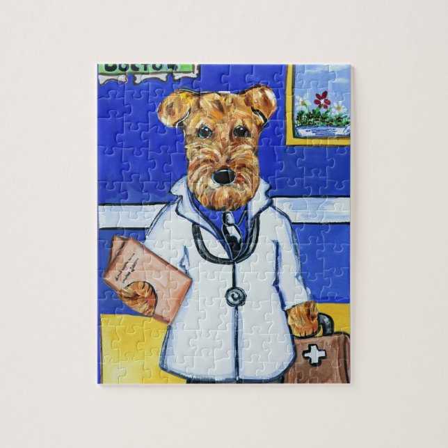 Airedale Terrier Jigsaw Puzzle (Vertical)