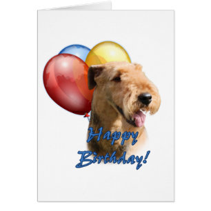 Airedale Terrier Joyeux ballon d'anniversaire