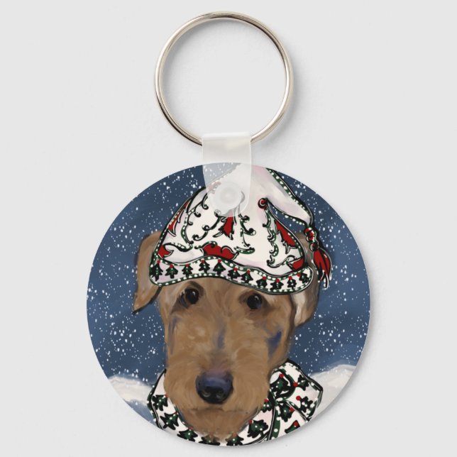  AIREDALE TERRIER     KEYCHAIN (Front)