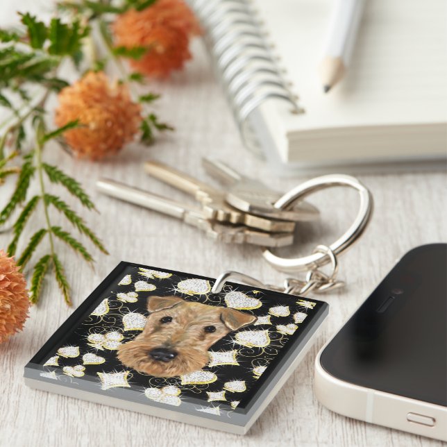  AIREDALE TERRIER     KEYCHAIN (Front Right)