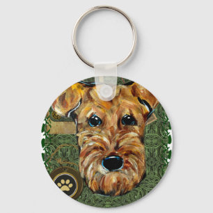 AIREDALE TERRIER KEYCHAIN