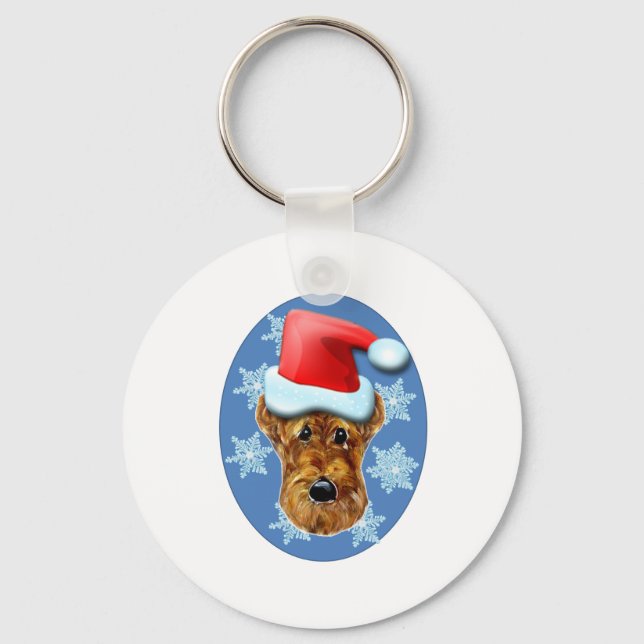 AIREDALE TERRIER KEYCHAIN (Front)