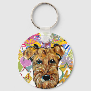 AIREDALE TERRIER KEYCHAIN