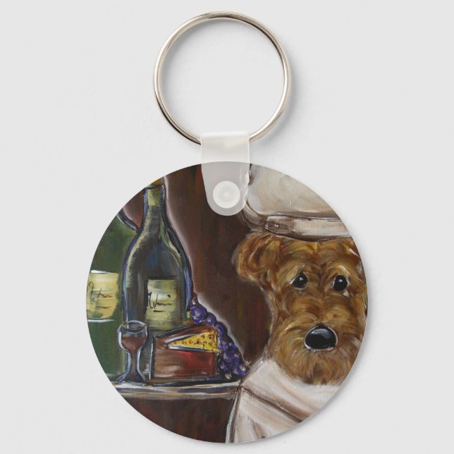 AIREDALE TERRIER KEYCHAIN (Front)