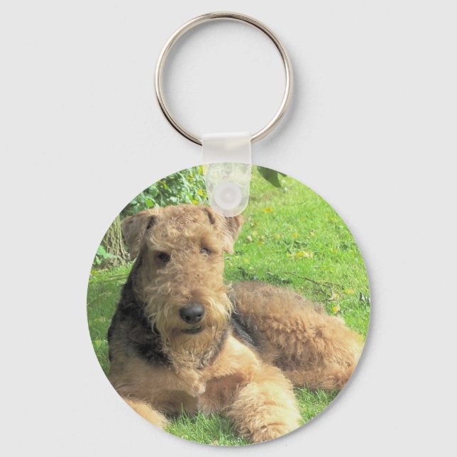 Airedale Terrier Keychain (Front)