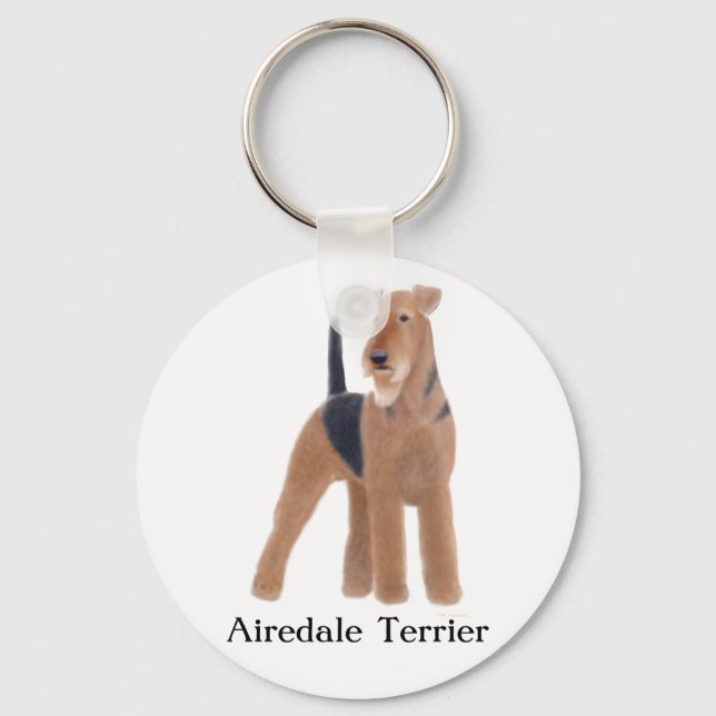 Airedale Terrier Keychain (Front)