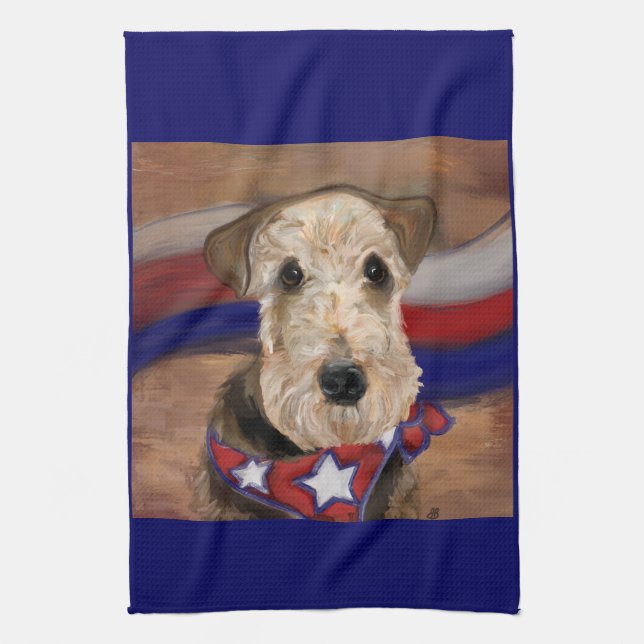  AIREDALE TERRIER        KITCHEN TOWEL (Vertical)