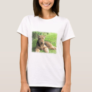 Airedale Terrier Ladies Fitted T-S'hirt T-Shirt
