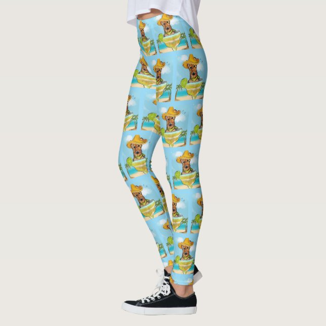Airedale Terrier  Leggings (Left)