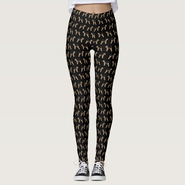 Airedale Terrier Leggings - jolie conception de ch (Devant)