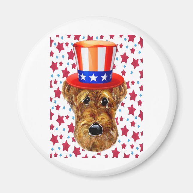 AIREDALE TERRIER MAGNET (Front)