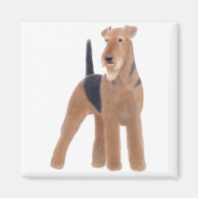 Airedale Terrier Magnet (Devant)