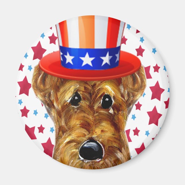 AIREDALE TERRIER MAGNET (Front)