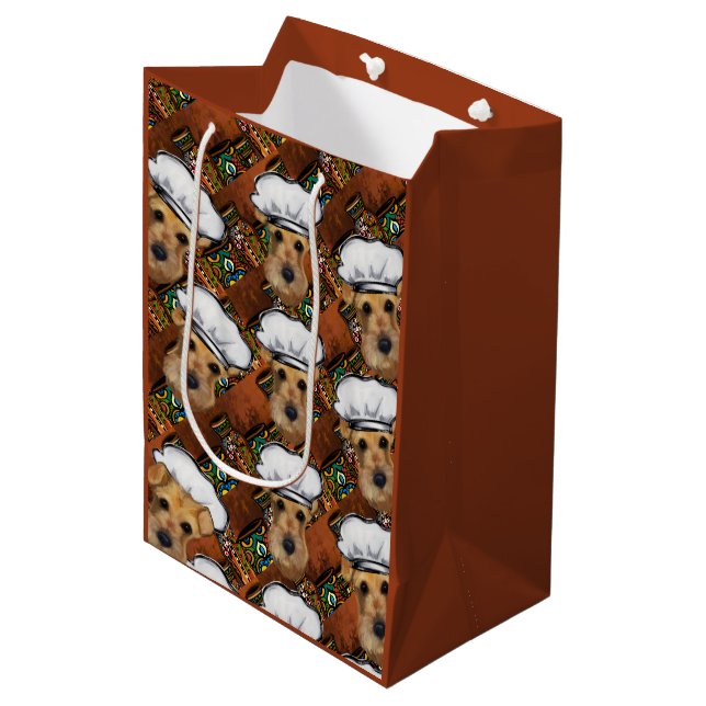 Airedale Terrier          Medium Gift Bag (Front Angled)