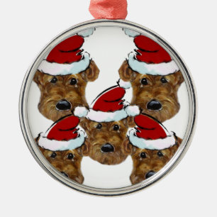 AIREDALE TERRIER METAL ORNAMENT