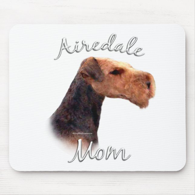 Airedale Terrier Mom 2 Mouse Pad (Front)
