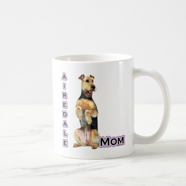 Airedale Terrier Mom 4 Coffee Mug (Right)