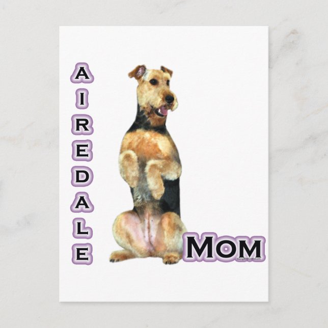 Airedale Terrier Mom 4 Postcard (Front)