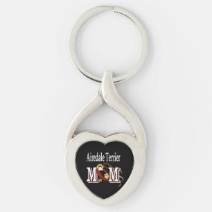 Airedale Terrier MOM Keychain