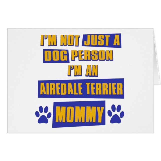 Airedale Terrier Mommy (Front Horizontal)