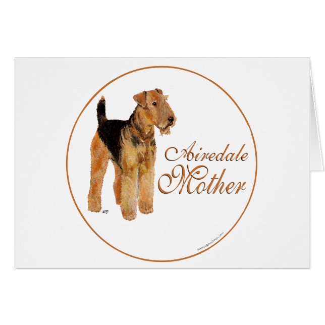 Airedale Terrier Mother's Day (Front Horizontal)
