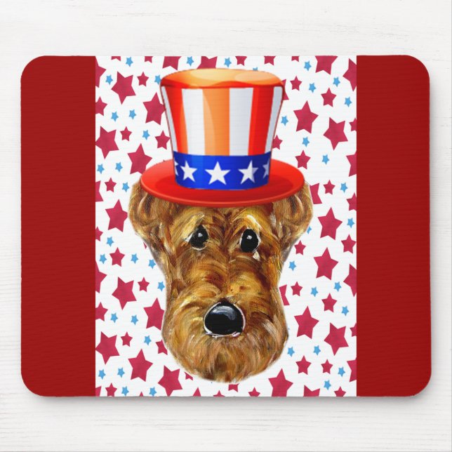 AIREDALE TERRIER MOUSE PAD (Front)