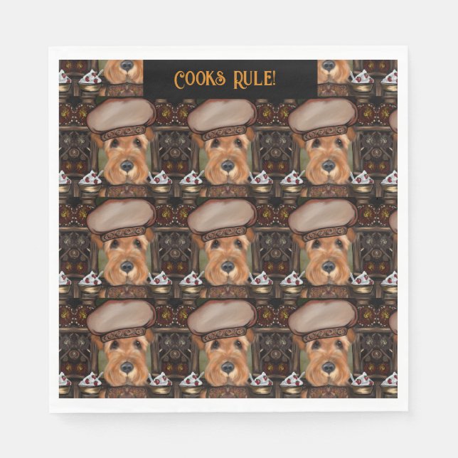 Airedale  Terrier  Napkin (Front)
