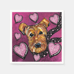 AIREDALE TERRIER NAPKIN