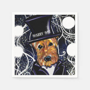 AIREDALE TERRIER NAPKIN