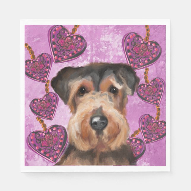  AIREDALE TERRIER      NAPKIN (Front)