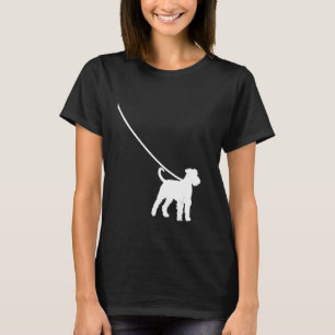 Airedale Terrier on a Leash Dog Mom Dad Pet Cute T-Shirt
