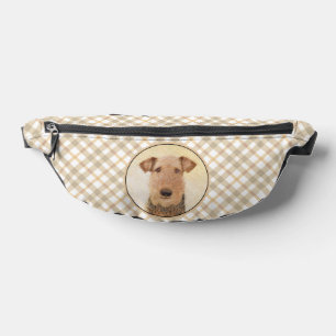 Airedale Terrier Painting Cute Original Dog Art Fanny Pack