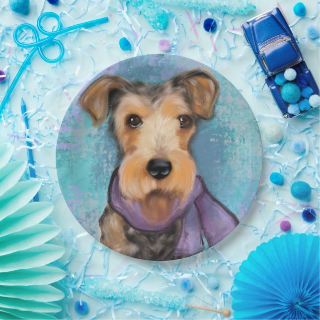 Airedale Terrier Paper Plate (Party)