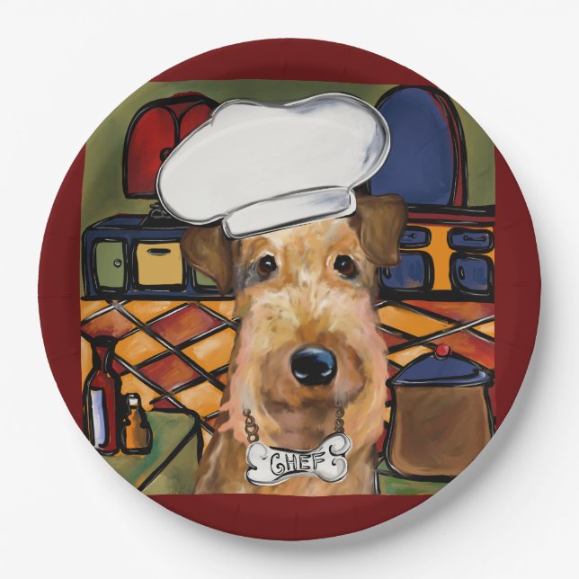 Airedale  Terrier   Paper Plate (Front)