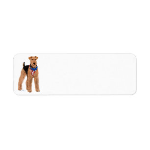 Airedale Terrier Patriotique