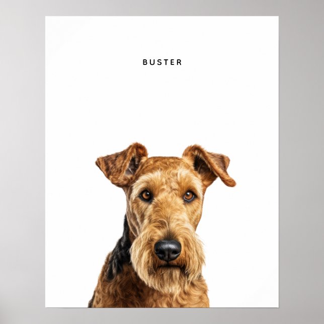 Airedale Terrier Personalized Print (Front)