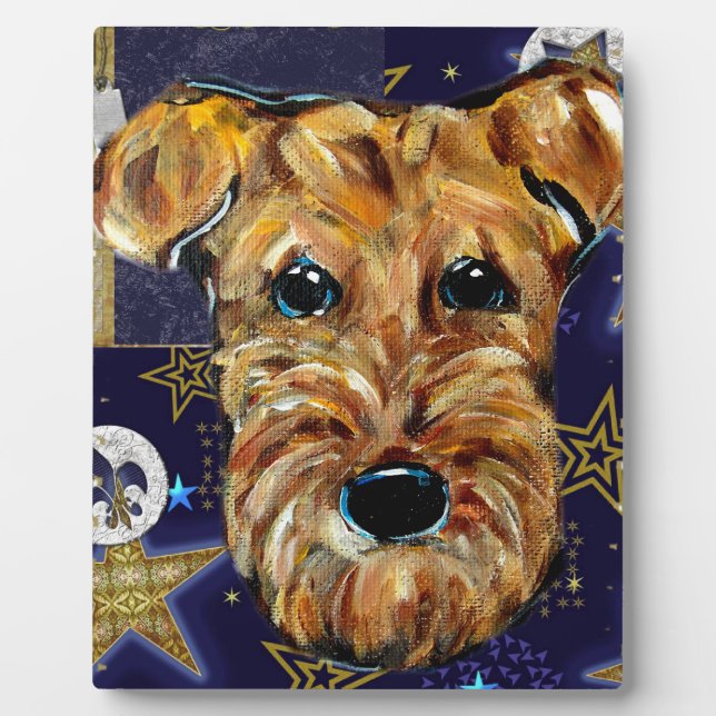 AIREDALE TERRIER PLAQUE (Front)