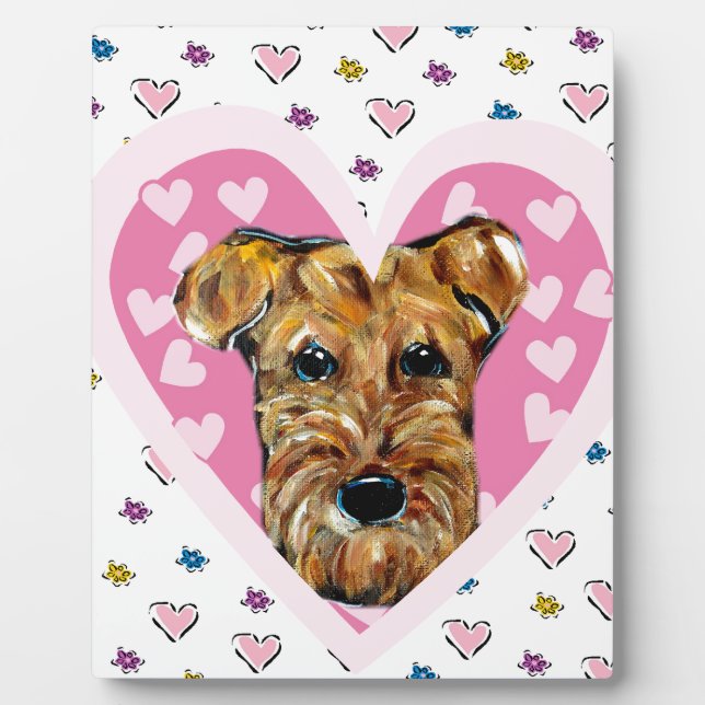 AIREDALE TERRIER PLAQUE (Front)
