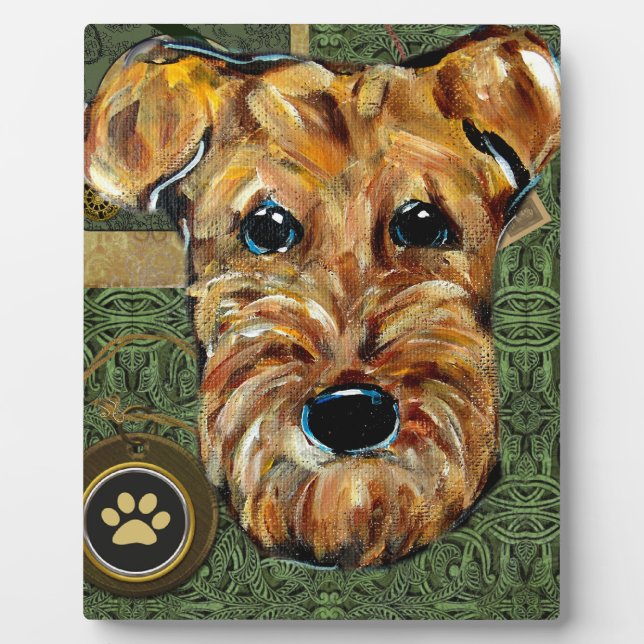 AIREDALE TERRIER PLAQUE (Front)