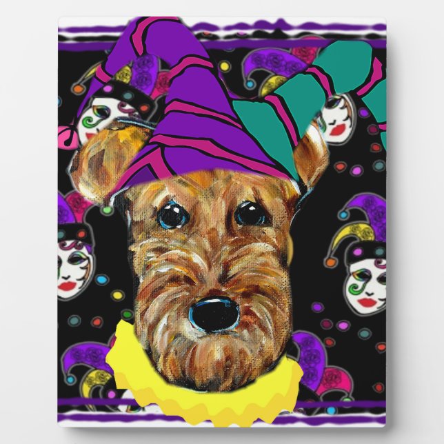 AIREDALE TERRIER PLAQUE (Front)