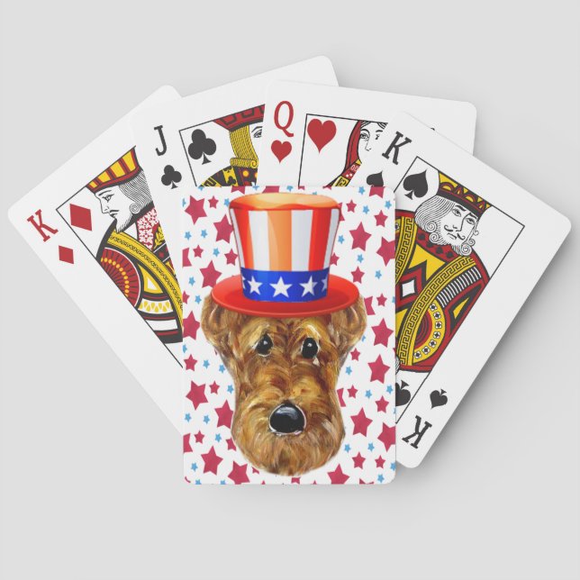 AIREDALE TERRIER PLAYING CARDS (Back)
