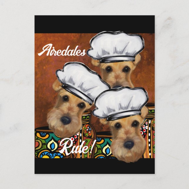 Airedale Terrier     Postcard (Front)