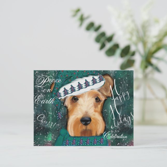Airedale Terrier  Postcard (Standing Front)