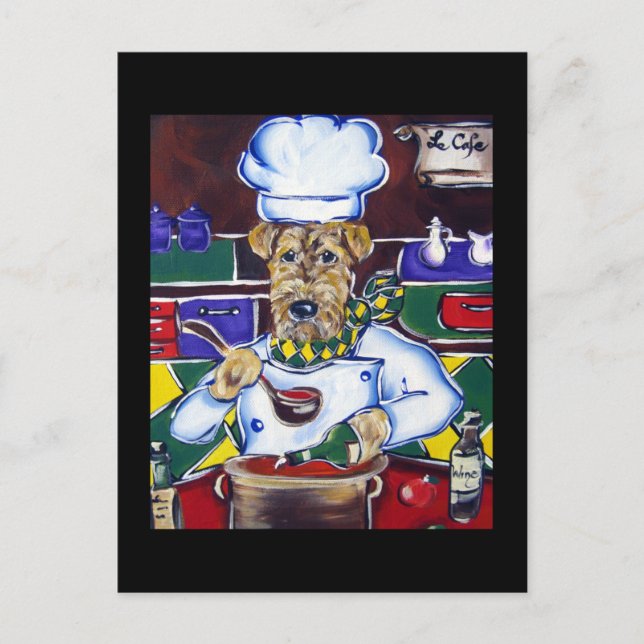 Airedale Terrier Postcard (Front)