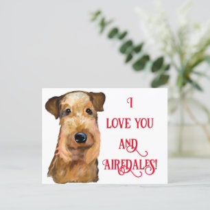 AIREDALE   TERRIER    POSTCARD
