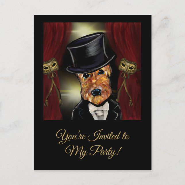 AIREDALE TERRIER   POSTCARD (Front)