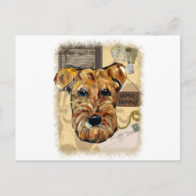 AIREDALE TERRIER POSTCARD (Front)