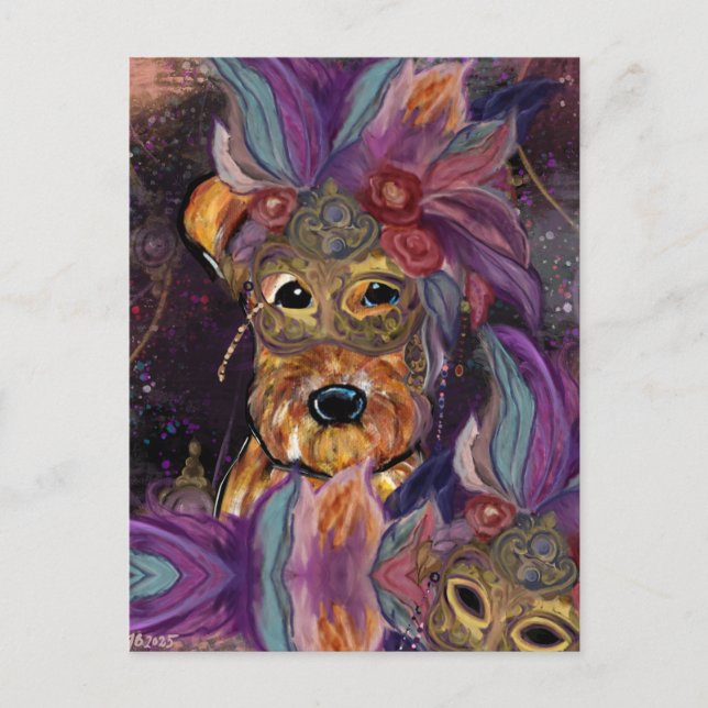 AIREDALE TERRIER   POSTCARD (Front)